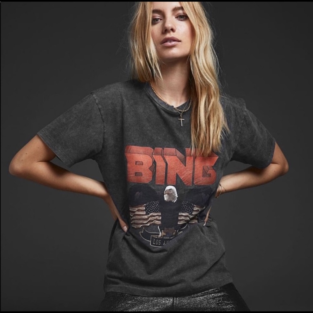 Anine Bing Vintage Eagle Tee XS NWT